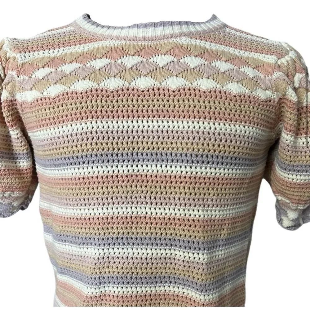 New! Fate Short Sleeve Sweater Sz M